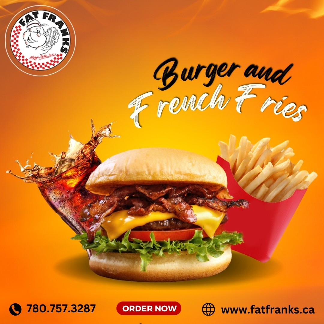 Eat Tasty Burgers With Fries